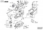 Bosch 3 600 HB9 103 Universalrotak 580 Lawnmower 230 V / Eu Spare Parts